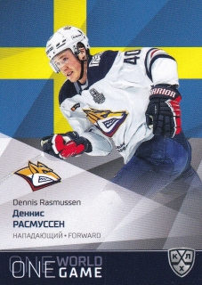 21/22 KHL One World One Game - Dennis RASMUSSEN č. ONE-017