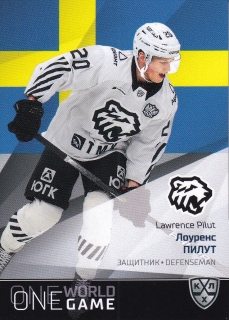 21/22 KHL One World One Game - Lawrence PILUT č. ONE-022