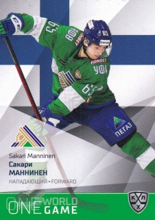 21/22 KHL One World One Game - Sakari MANNINEN č. ONE-040