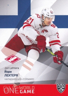 21/22 KHL One World One Game - Jori LEHTERA č. ONE-068