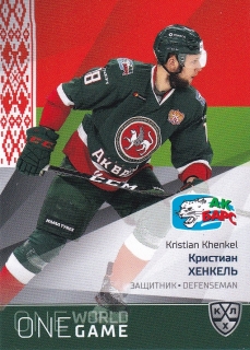 21/22 KHL One World One Game - Kristian KHENKEL č. ONE-073