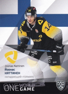 21/22 KHL One World One Game - Joonas NATTINEN č. ONE-100