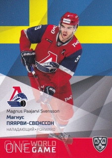 21/22 KHL One World One Game - Magnus PAJARVI-SVENSSON č. ONE-106