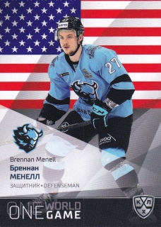 21/22 KHL One World One Game - Brennan MENELL č. ONE-110