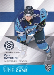 21/22 KHL One World One Game - Juuso PUUSTINEN č. ONE-122