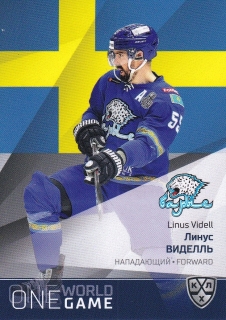 21/22 KHL One World One Game - Linus VIDELL č. ONE-134