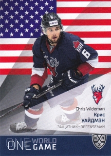 21/22 KHL One World One Game - Chris WIDEMAN č. ONE-139