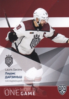 21/22 KHL One World One Game - Lauris DARZINS č. ONE-177