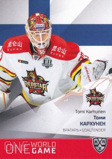 21/22 KHL One World One Game - Tomi KARHUNEN č. ONE-186