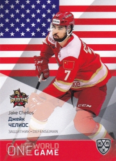 21/22 KHL One World One Game - Jake CHELIOS č. ONE-188