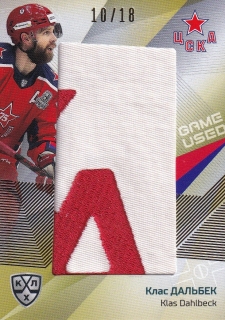 21/22 KHL One World One Game - Klas DAHLBECK č. PAT-001 10/18