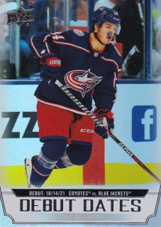 22-23 Upper Deck Series 1 - Cole SILLINGER č. DD-15 DEBUT DATES