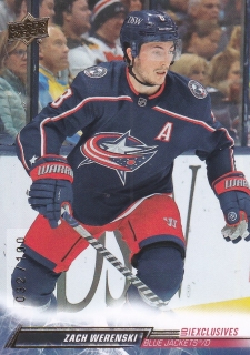 22-23 Upper Deck Series 1 - Zach WERENSKI č. 57 x/100 UD EXCLUSIVES
