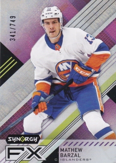 21-22 UD Synergy - Mathew BARZAL č. FX-MB x/749