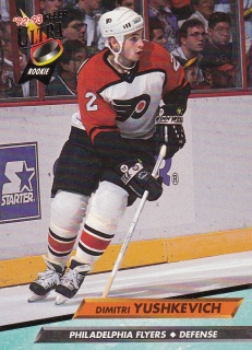 92-93 Ultra Fleer - Dimitri YUSHKEVICH č. 161 (RC)