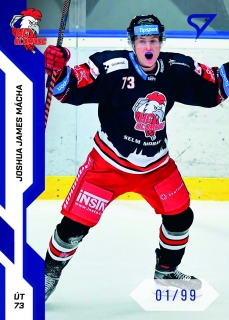 22-23 Tipsport Extraliga - Joshua James MÁCHA č. 328 BLUE x/99