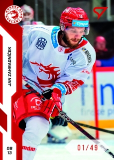 22-23 Tipsport Extraliga - Jan ZAHRADNÍČEK č. 253 RED x/49
