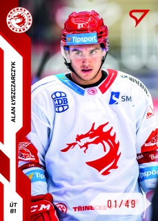 22-23 Tipsport Extraliga - Alan LYSCZARCZYK č. 258 RED x/49