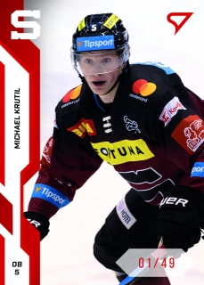 22-23 Tipsport Extraliga - Michael KRUTIL č. 262 RED x/49