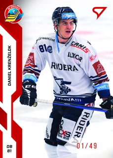 22-23 Tipsport Extraliga - Daniel KRENŽELOK č. 309 RED x/49