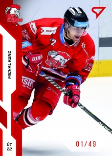 22-23 Tipsport Extraliga - Michal KUNC č. 326 RED x/49