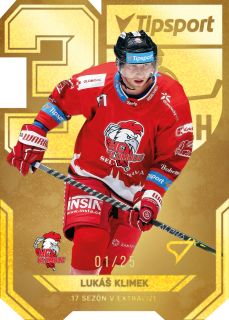 22-23 Tipsport Extraliga - Lukáš KLIMEK č. AV-13 LIMITED x/25