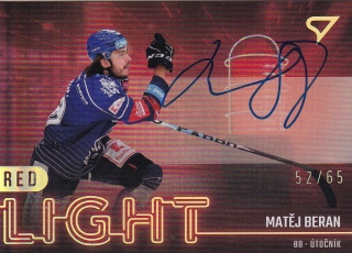22-23 Tipsport Extraliga - Matěj BERAN č. RLS-MB AUTO 52/65