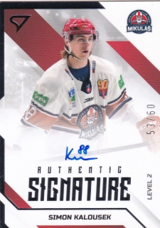 22-23 Tipos Extraliga - Simon KALOUSEK č. SL2-SK AUTO LEVEL2 53/60