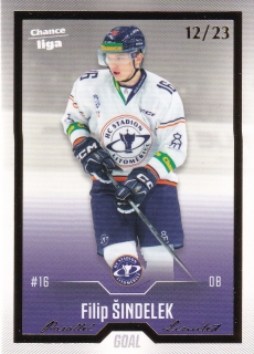 22-23 GOAL Cards - Filip ŠINDELEK č. 263 GOLD x/23