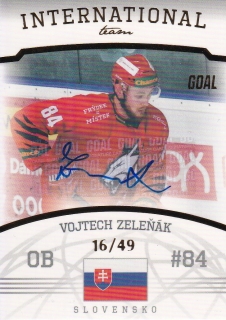 22-23 GOAL Cards - Vojtech ZELEŇÁK č. IT-09 AUTO 16/49