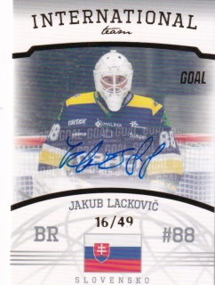 22-23 GOAL Cards - Jakub LACKOVIČ č. IT-16 AUTO 16/49