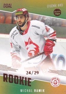 22-23 GOAL Cards - Michal RAMIK č. RO-14 PARALLEL x/29