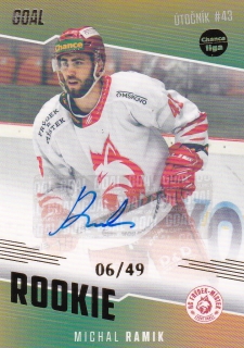 22-23 GOAL Cards - Michal RAMIK č. RO-14 AUTO 06/49