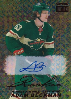 21-22 Metal Universe - Adam BECKMAN č. PPA-24 PREMIUM PROSPECTS AUTO