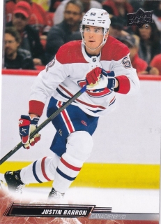 22-23 Upper Deck Series 2 - Justin BARRON č. 346