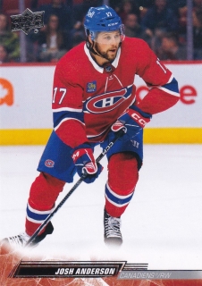 22-23 Upper Deck Series 2 - Josh ANDERSON č. 349