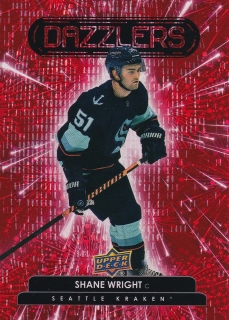 22-23 Upper Deck Series 2 - Shane WRIGHT č. DZ-64 (RC) DAZZLERS RED