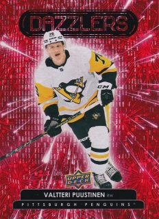 22-23 Upper Deck Series 2 - Valtteri PUUSTINEN č. DZ-90 (RC) DAZZLERS RED