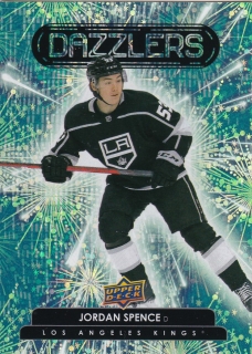 22-23 Upper Deck Series 2 - Jordan SPENCE č. DZ-67 (RC) DAZZLERS GREEN