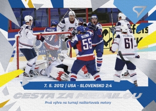 2023 Hokejové Slovensko - USA-Slovensko 2:4 č. CM-07 Cesta za medailou