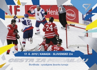 2023 Hokejové Slovensko - Kanada-Slovensko 3:4 č. CM-14 Cesta za medailou
