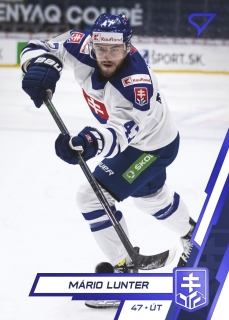 2023 Hokejové Slovensko - Mário LUNTER č. 36 BLUE