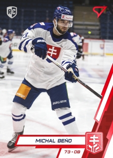 2023 Hokejové Slovensko - Michal BEŇO č. 06 RED