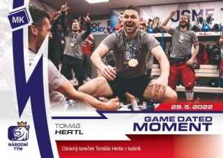 2023 MK Národní tým - Tomáš HERTL č. 49 Game Dated Moment