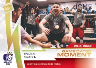 2023 MK Národní tým - Tomáš HERTL č. 49 Game Dated Moment limited 1of15