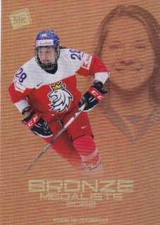 2023 MK Národní tým - Noemi NEUBAUEROVÁ č. BM-18 Bronze Medalists 2022 Women