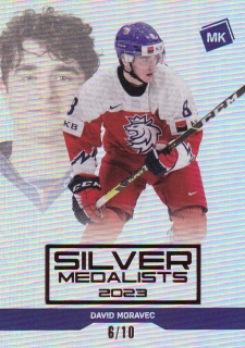 2023 MK Národní tým - David MORAVEC č. SM-8 Silver Medalists 2022 U20 6/10