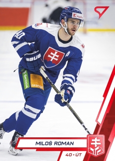2023 Hokejové Slovensko - Miloš ROMAN č. 40 RED