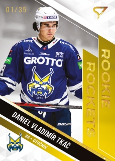 22-23 Tipos Extraliga - Daniel Vladimír TKÁČ č. RR-27 GOLD x/35