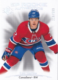 21-22 SP Hockey - Cole CAUFIELD č. 124 (RC) SP Rookie Authentics x/599